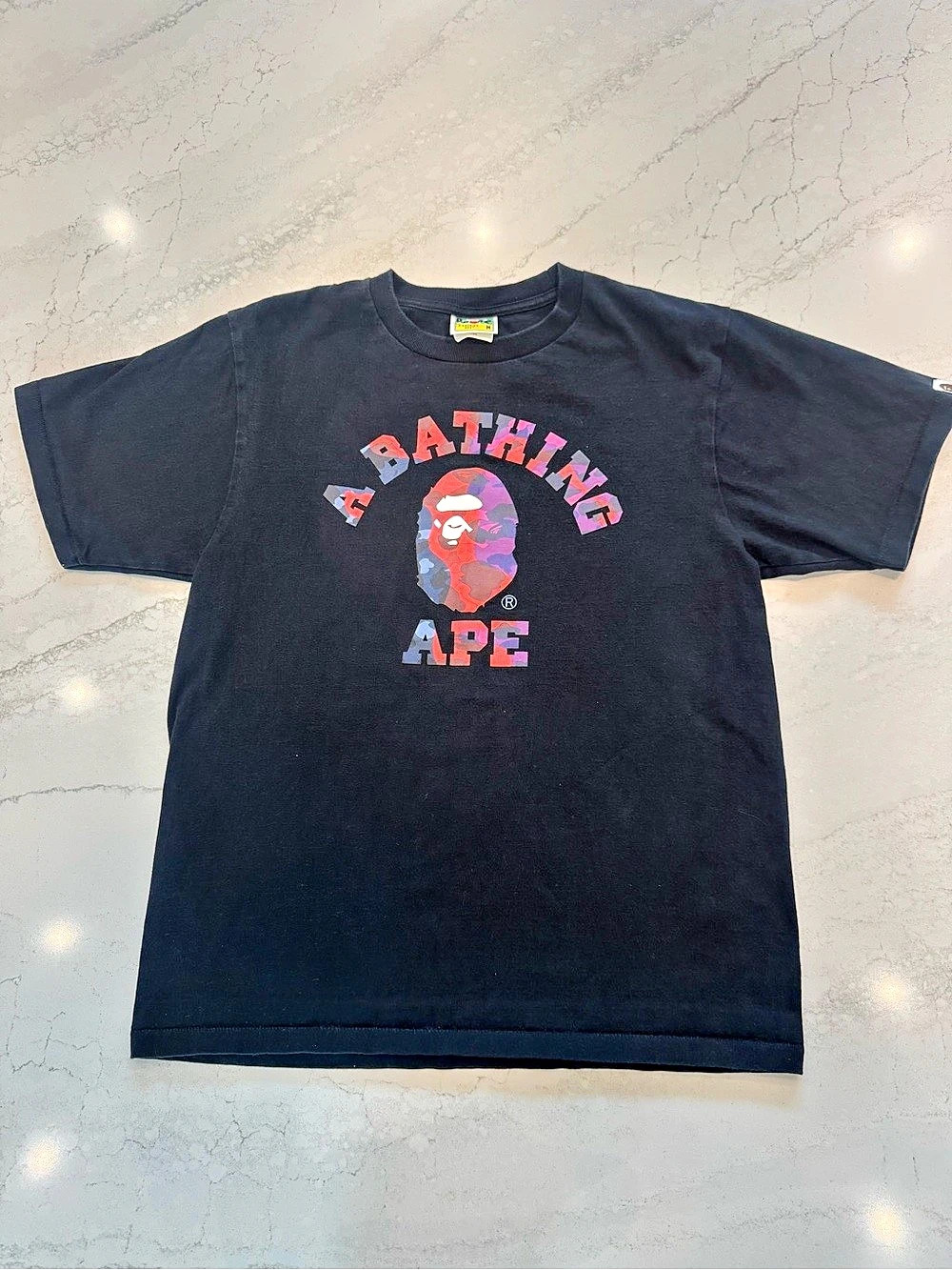 A Bathing Ape Color Camo By Bathing Ape Tee Graphic Short Sleeve Tee Size Medium